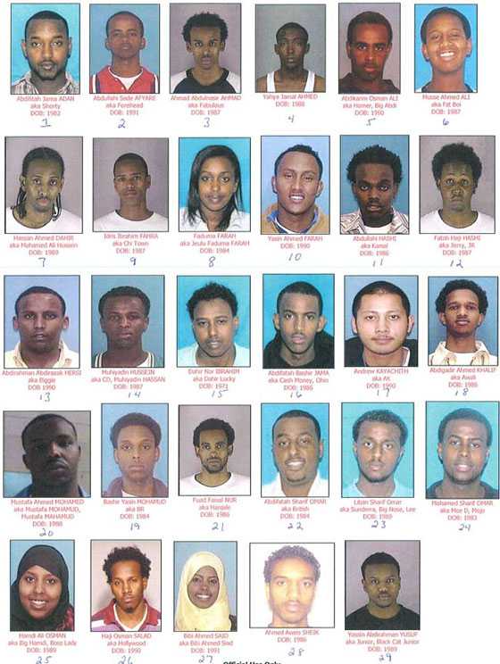 29 Somali Muslims indicted for kidnapping, raping, and selling underage white girls